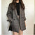 Blazer Long Vintage Plaid - Sua Boutique