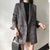 Blazer Long Vintage Plaid - Sua Boutique