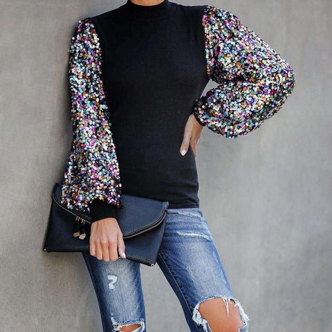 Blusa Mangas Shine Color - Sua Boutique