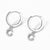 Brinco Argola Zirconia Letras - Sua Boutique