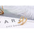 Brinco Argola Zirconia Letras - Sua Boutique