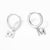 Brinco Argola Zirconia Letras - Sua Boutique