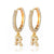Brinco Argola Zirconia Letras - Sua Boutique