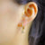 Brinco Argola Zirconia Letras - Sua Boutique