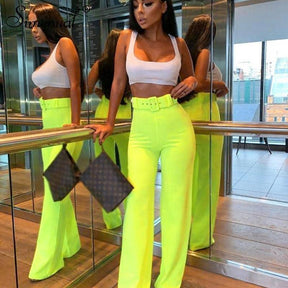 Calça Pantalona Cintura Alta - Sua Boutique