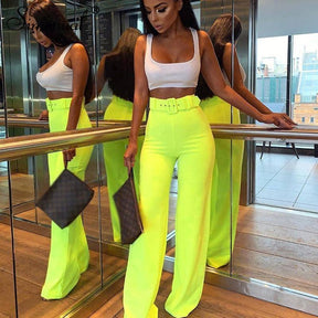 Calça Pantalona Cintura Alta - Sua Boutique