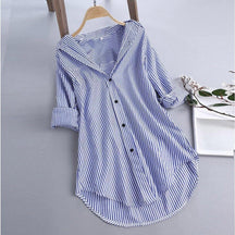 Camisa Ampla Striped - Sua Boutique
