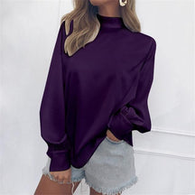 Camisa Cetim Mangas Bufantes - Sua Boutique