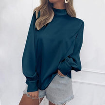 Camisa Cetim Mangas Bufantes - Sua Boutique