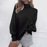 Camisa Cetim Mangas Bufantes - Sua Boutique