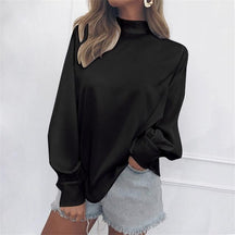 Camisa Cetim Mangas Bufantes - Sua Boutique