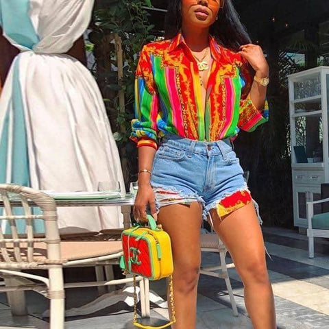 Camisa Multi Color Summer - Sua Boutique