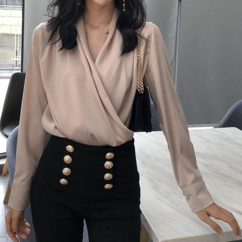 Camisa Transpassada - Sua Boutique