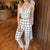 Conjunto Calça e Cropped Mariah Xadrez - Sua Boutique