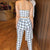 Conjunto Calça e Cropped Mariah Xadrez - Sua Boutique