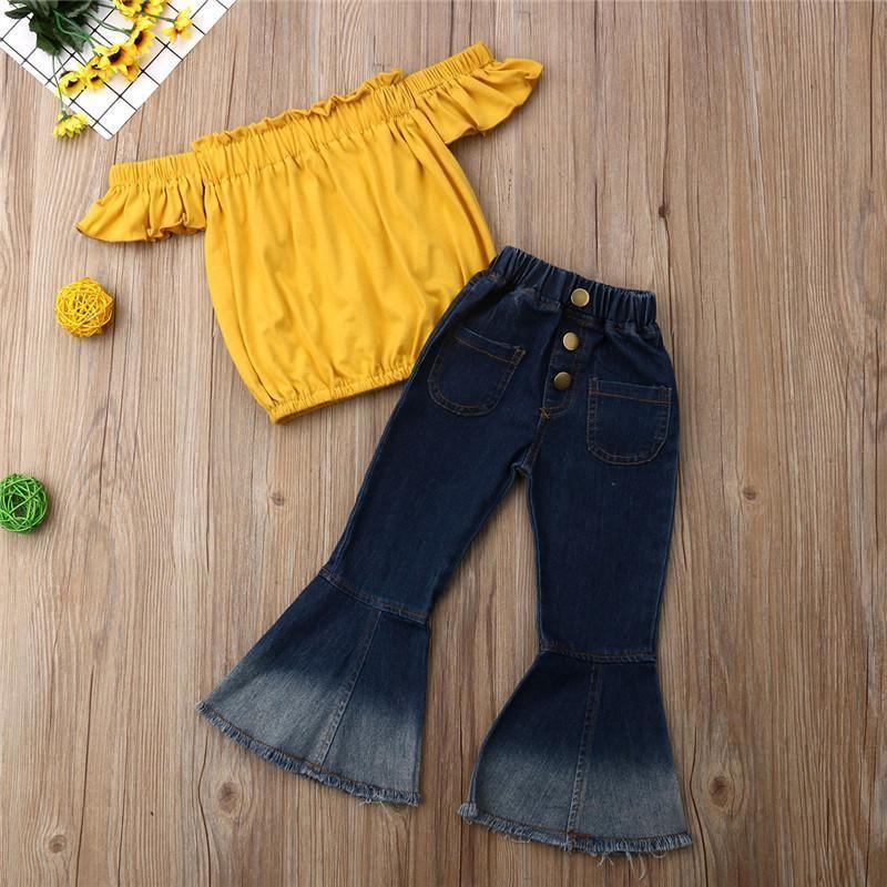 Conjunto Infantil - Yellow Babado - Sua Boutique