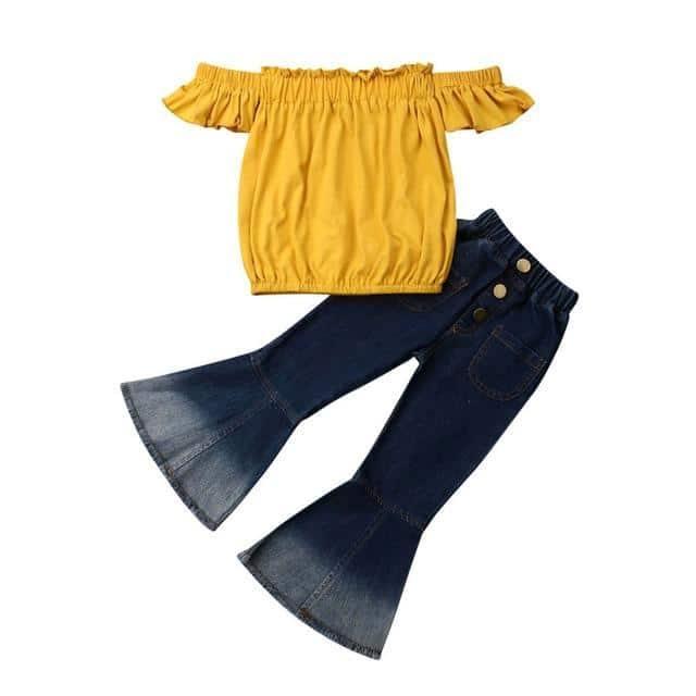 Conjunto Infantil - Yellow Babado - Sua Boutique