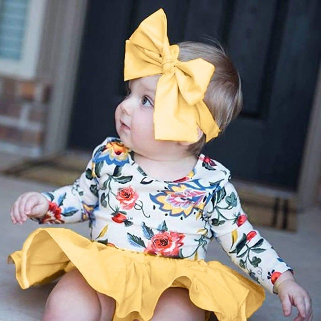 Conjunto Infantil Floral Headband - Sua Boutique