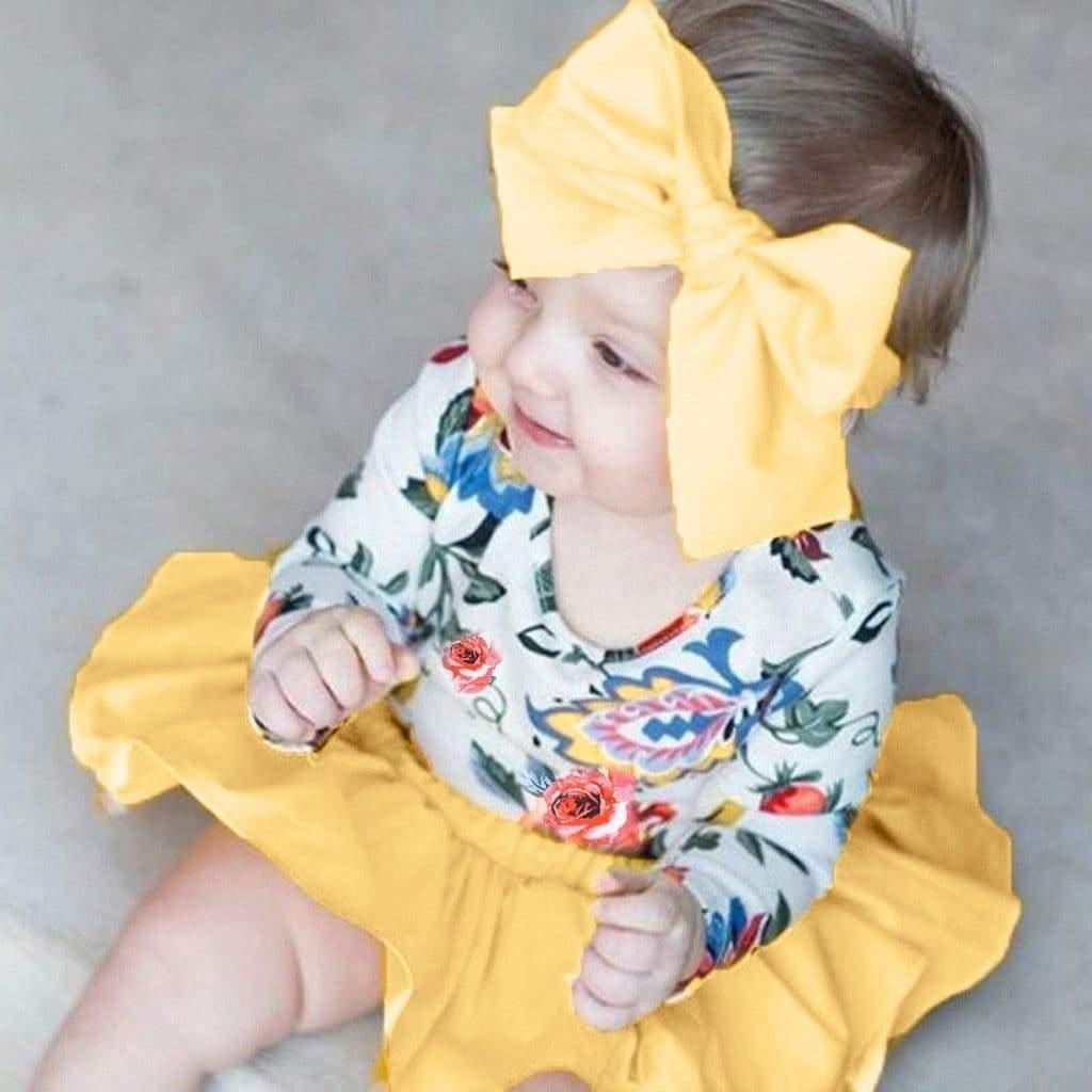 Conjunto Infantil Floral Headband - Sua Boutique