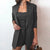 Conjunto Shorts Laço e Blazer Long - Sua Boutique