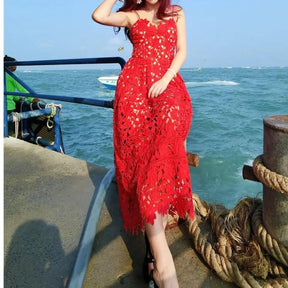 Vestido Midi Renda