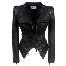 Jaqueta Detalhes em Metal Couro Ecológico - Sua Boutique