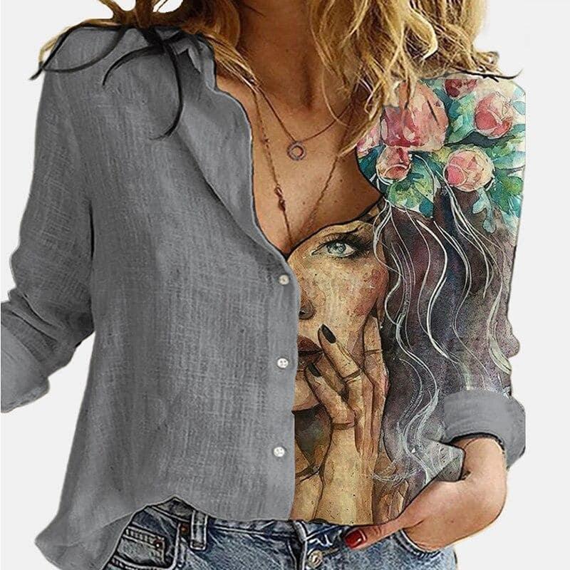 Camisa Color Girl - Sua Boutique Camisa Color Girl-camisa-14:29#Girl 04 Gray;5:100014064--