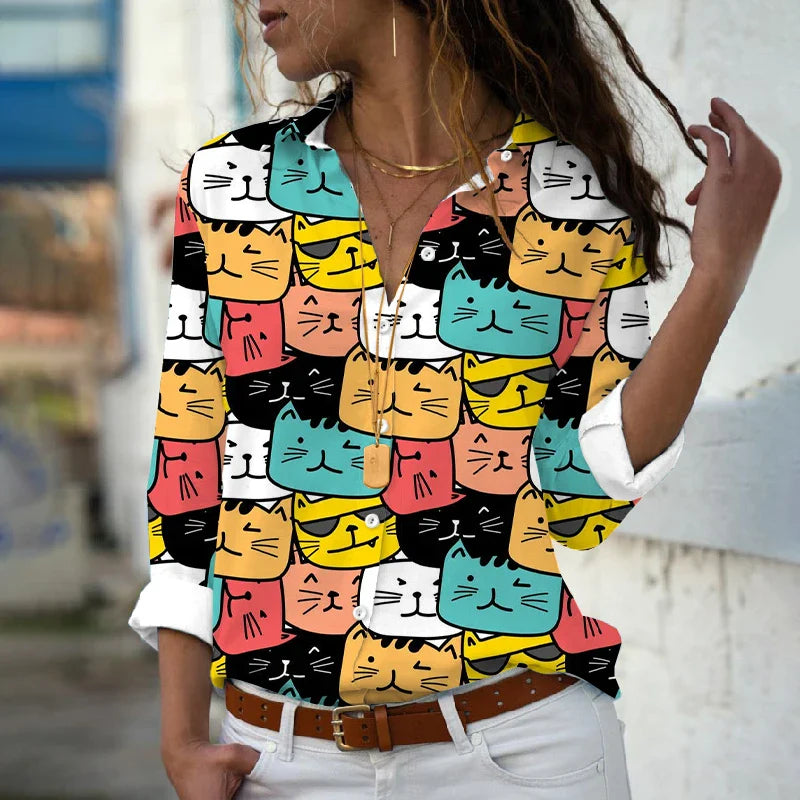 Camisa Cat Love