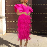 Vestido Franjas Pink Plus você encontra na Sua Boutique por apenas  ! Com Frete Grátis para todo Brasil, podendo parcelar em até 10X Sem Juros! Alé,m disso ganhe 10% OFF no PIX! 
