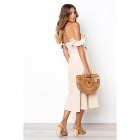 Vestido Midi Ciganinha com Babado - Sua Boutique Shop
