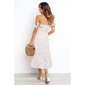 Vestido Midi Ciganinha com Babado - Sua Boutique Shop