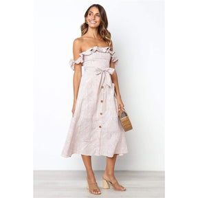 Vestido Midi Ciganinha com Babado você encontra na Sua Boutique por apenas  ! Com Frete Grátis para todo Brasil, podendo parcelar em até 10X Sem Juros! Alé,m disso ganhe 10% OFF no PIX! 