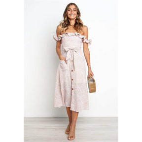 Vestido Midi Ciganinha com Babado você encontra na Sua Boutique por apenas  ! Com Frete Grátis para todo Brasil, podendo parcelar em até 10X Sem Juros! Alé,m disso ganhe 10% OFF no PIX! 