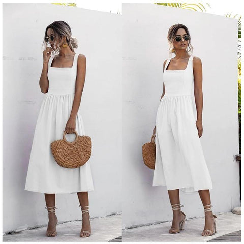 Vestido Midi Decote Reto você encontra na Sua Boutique por apenas  ! Com Frete Grátis para todo Brasil, podendo parcelar em até 10X Sem Juros! Alé,m disso ganhe 10% OFF no PIX! 