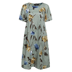Vestido Moderno Em Flores você encontra na Sua Boutique por apenas  ! Com Frete Grátis para todo Brasil, podendo parcelar em até 10X Sem Juros! Alé,m disso ganhe 10% OFF no PIX! 