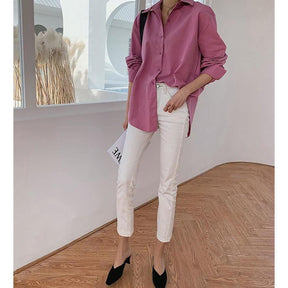 Camisa Long Oversize Color - Sua Boutique Camisa Long Oversize Color-camisa-35113572-purple-m--