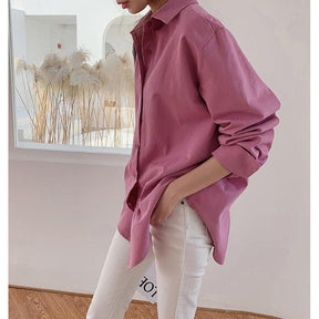 Camisa Long Oversize Color - Sua Boutique Camisa Long Oversize Color-camisa-35113572-red-4-xg--