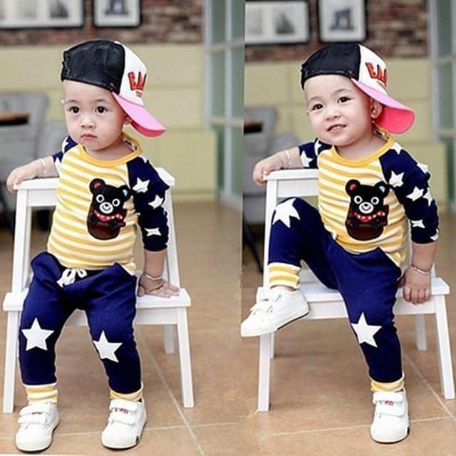 Conjunto Infantil Boy Ursinho você encontra na Sua Boutique por apenas  ! Com Frete Grátis para todo Brasil, podendo parcelar em até 10X Sem Juros! Alé,m disso ganhe 10% OFF no PIX! 