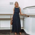 Vestido Long Maxxi Poá - NaModa Shop